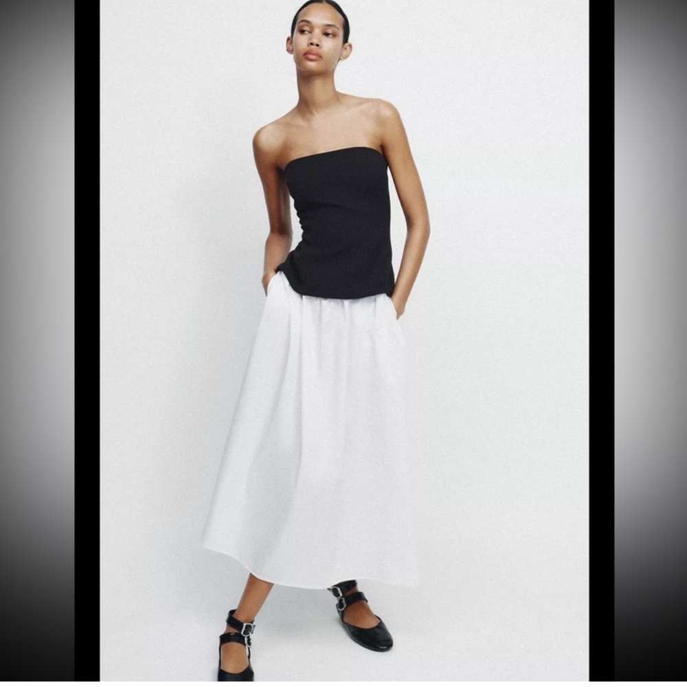 Zara Midi Drop Waist Dress